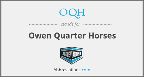 OQH - Owen Quarter Horses