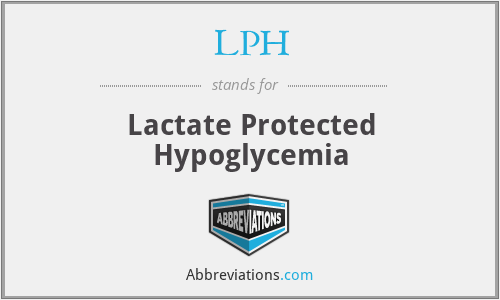 LPH - Lactate Protected Hypoglycemia