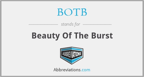 BOTB - Beauty Of The Burst