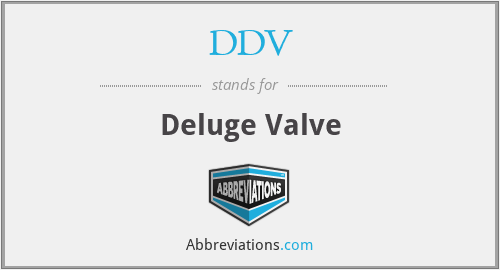 DDV - Deluge Valve