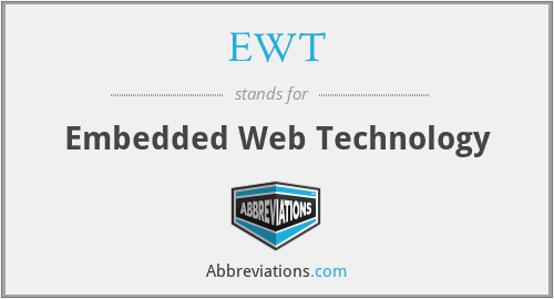 EWT - Embedded Web Technology