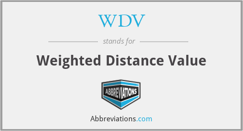 WDV - Weighted Distance Value