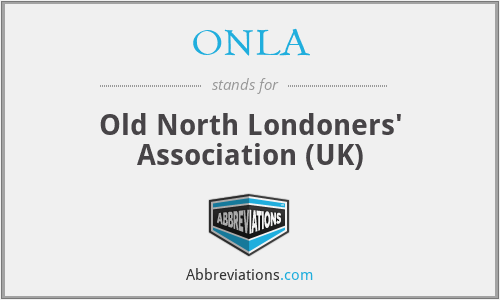 ONLA - Old North Londoners' Association (UK)