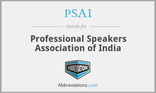 PSAI - Professional Speakers Association of India