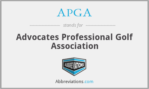 APGA - Advocates Professional Golf Association