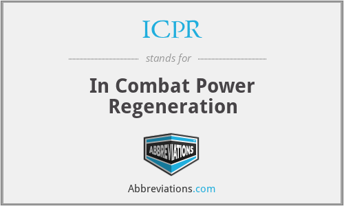 ICPR - In Combat Power Regeneration