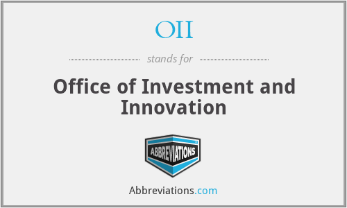 OII - Office of Investment and Innovation