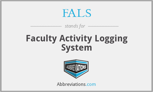 FALS - Faculty Activity Logging System
