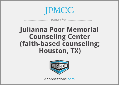 JPMCC - Julianna Poor Memorial Counseling Center (faith-based counseling; Houston, TX)