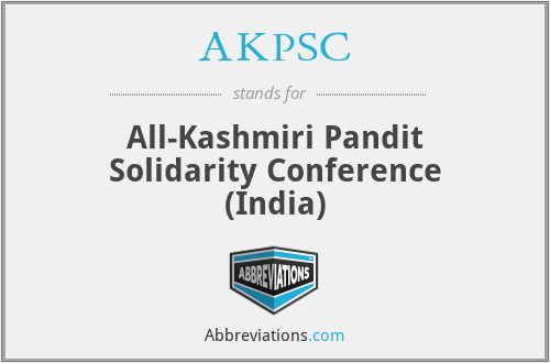 AKPSC - All-Kashmiri Pandit Solidarity Conference (India)