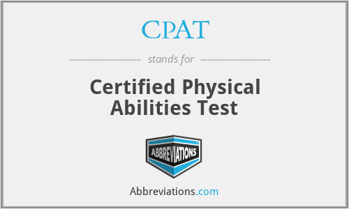 CPAT - Certified Physical Abilities Test
