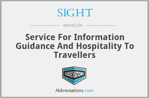 SIGHT - Service For Information Guidance And Hospitality To Travellers