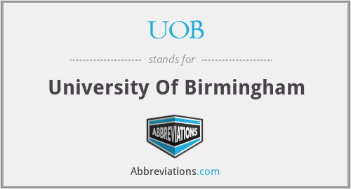 UOB - University Of Birmingham