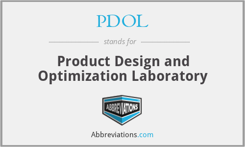 PDOL - Product Design and Optimization Laboratory
