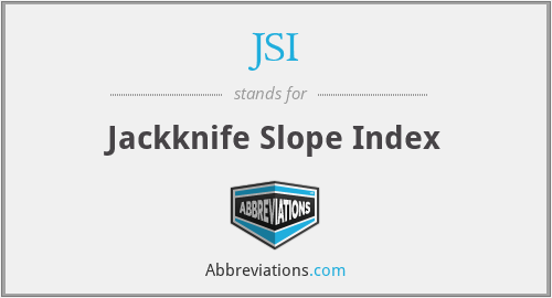 JSI - Jackknife Slope Index