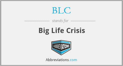 BLC - Big Life Crisis