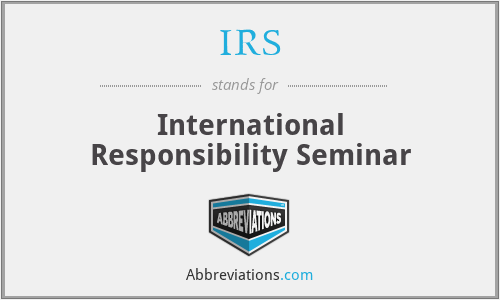 IRS - International Responsibility Seminar