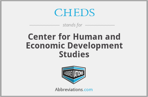 CHEDS - Center for Human and Economic Development Studies