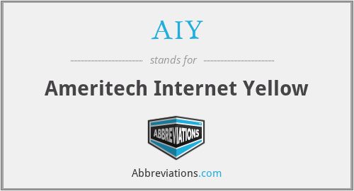 AIY - Ameritech Internet Yellow
