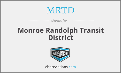MRTD - Monroe Randolph Transit District