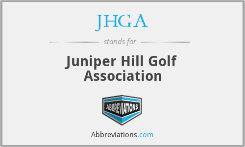 JHGA - Juniper Hill Golf Association