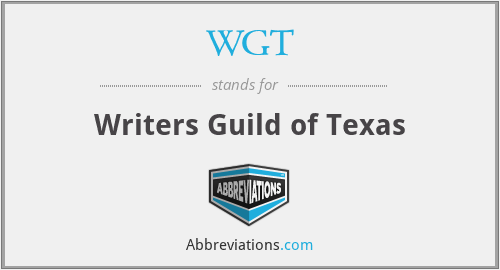 WGT - Writers Guild of Texas