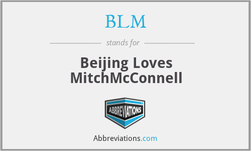 BLM - Beijing Loves MitchMcConnell