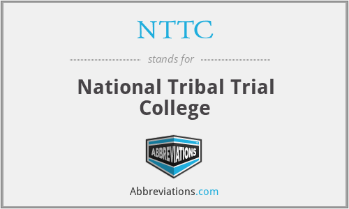 NTTC - National Tribal Trial College