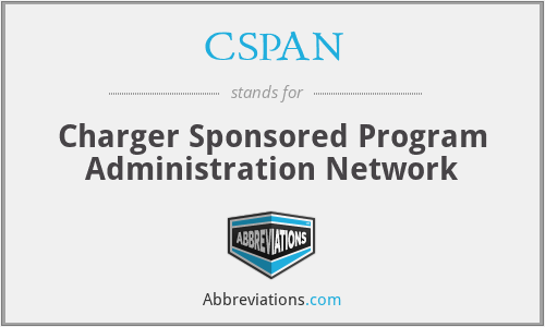 CSPAN - Charger Sponsored Program Administration Network