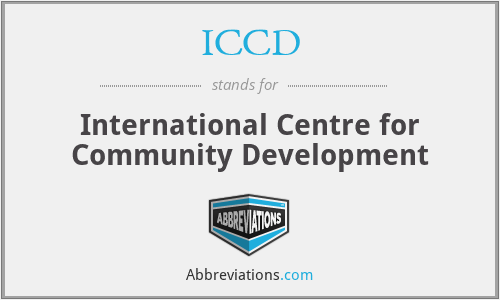 ICCD - International Centre for Community Development