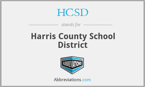 HCSD - Harris County School District