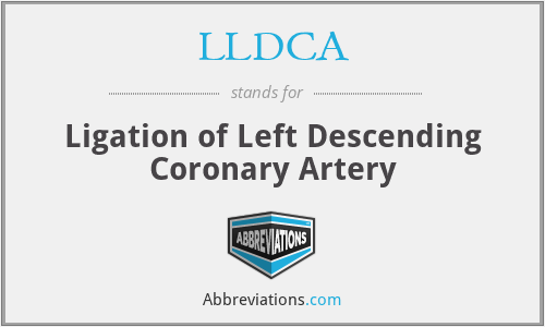LLDCA - Ligation of Left Descending Coronary Artery