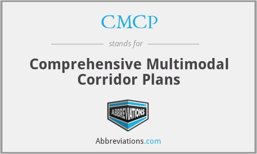 CMCP - Comprehensive Multimodal Corridor Plans