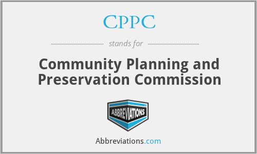 CPPC - Community Planning and Preservation Commission
