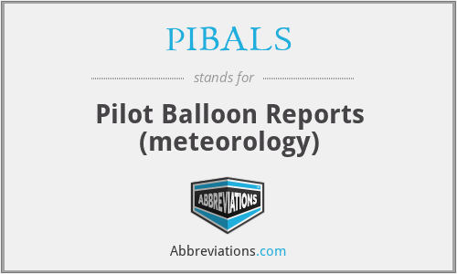PIBALS - Pilot Balloon Reports (meteorology)