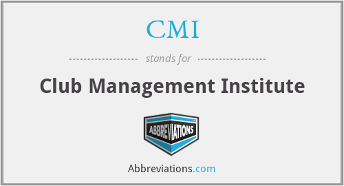 CMI - Club Management Institute