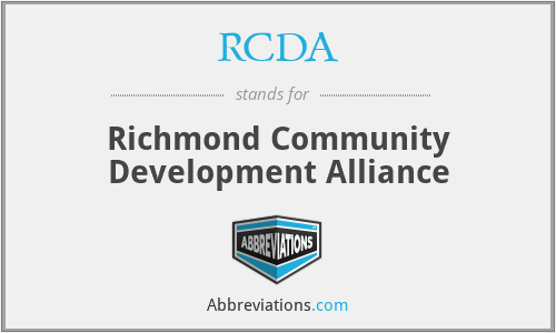RCDA - Richmond Community Development Alliance