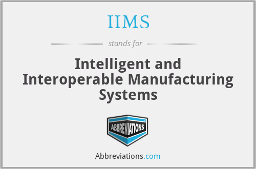 IIMS - Intelligent and Interoperable Manufacturing Systems