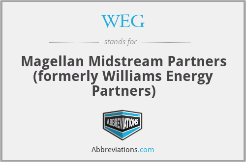 WEG - Magellan Midstream Partners (formerly Williams Energy Partners)