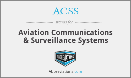 ACSS - Aviation Communications & Surveillance Systems