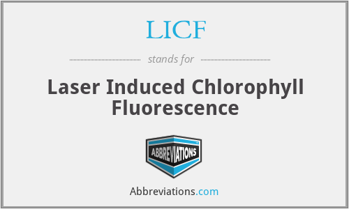 LICF - Laser Induced Chlorophyll Fluorescence