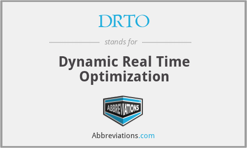 DRTO - Dynamic Real Time Optimization