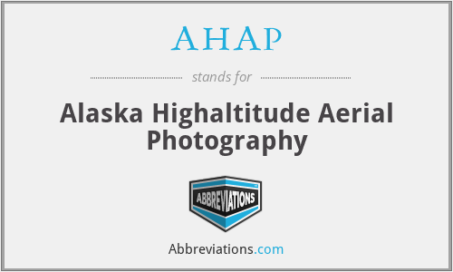 AHAP - Alaska Highaltitude Aerial Photography