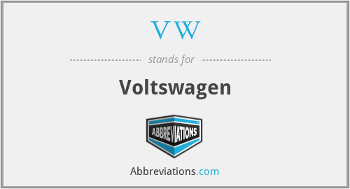 VW - Voltswagen