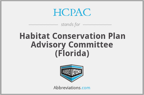 HCPAC - Habitat Conservation Plan Advisory Committee (Florida)