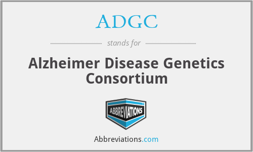 ADGC - Alzheimer Disease Genetics Consortium