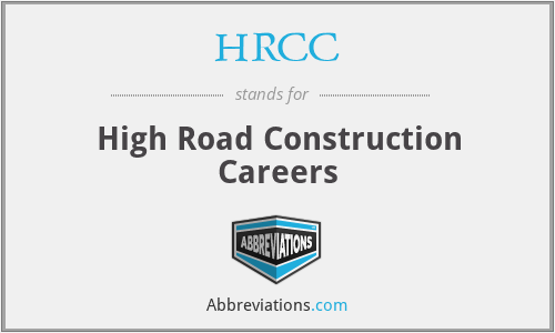 HRCC - High Road Construction Careers