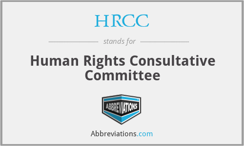 HRCC - Human Rights Consultative Committee