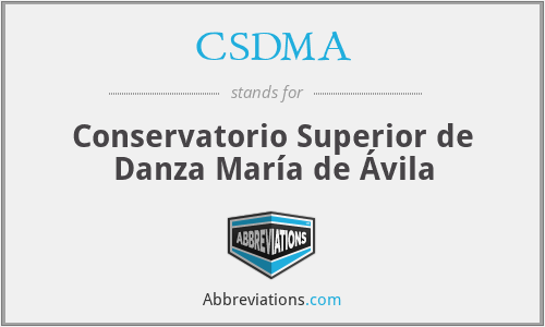 CSDMA - Conservatorio Superior de Danza María de Ávila