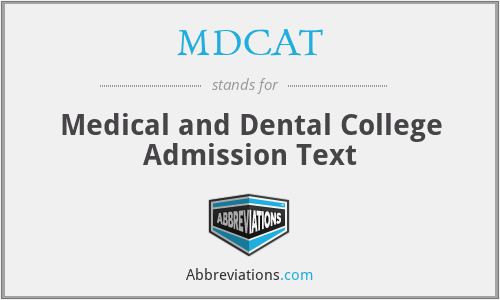 MDCAT - Medical and Dental College Admission Text